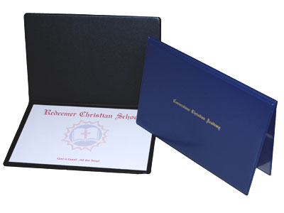 Vinyl Printer Covers on Christian School Diplomas   Catholic Diplomas   Lutheran Diplomas