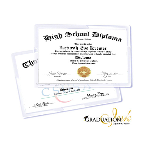 Laminated Wallet Diploma