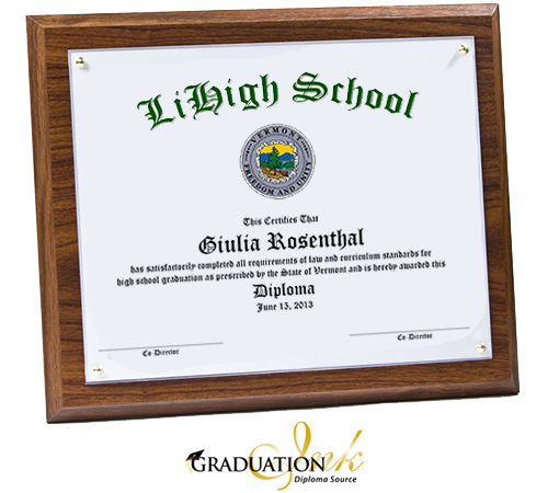 Graduation Diploma Plaques