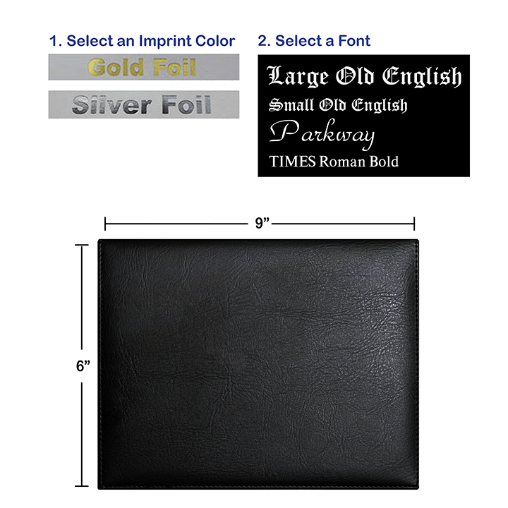 Foil Stamped Black Diploma Cover