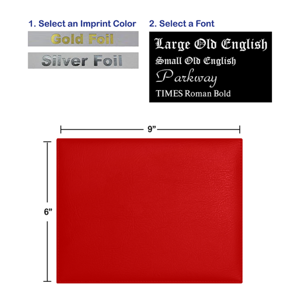 500-red-with-text Foil Stamped Red Diploma Cover