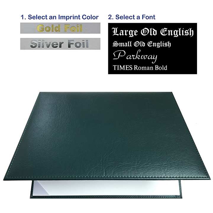 Imprinted Forest Green Diploma Cover