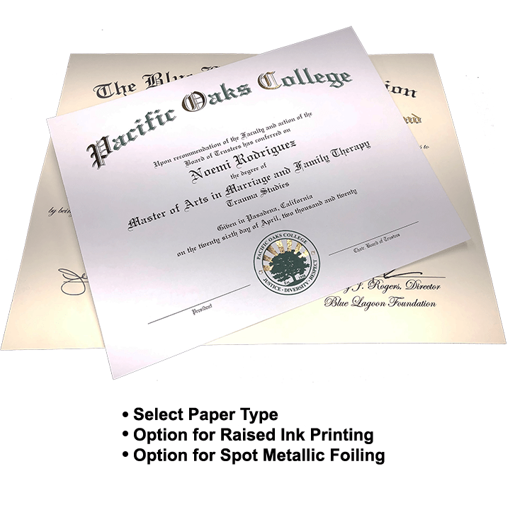College Diploma Printing