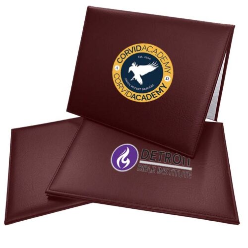 Full Color Burgundy Diploma Cover