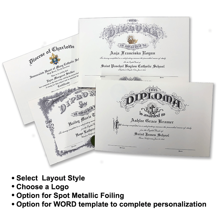 Hammond & Stephens Raised Print Certificate of Award Recognition