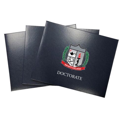 Full Color 11 x 14 Navy Blue Diploma Cover