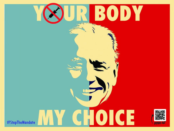 Joe Biden Your Body My Choice Yard Sign