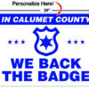 Back the Badge Yard Sign