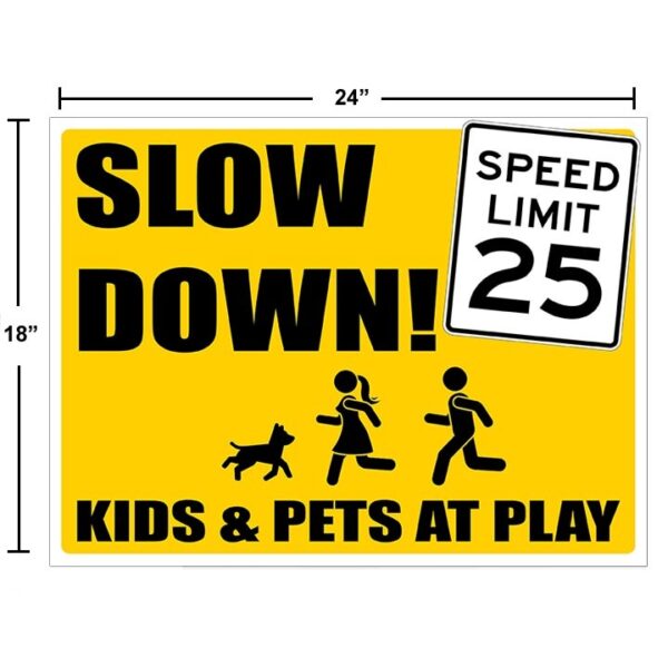 Personalized Slow Down Kids at Play Sign