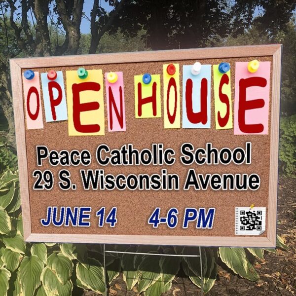 Grade School Open House Sign