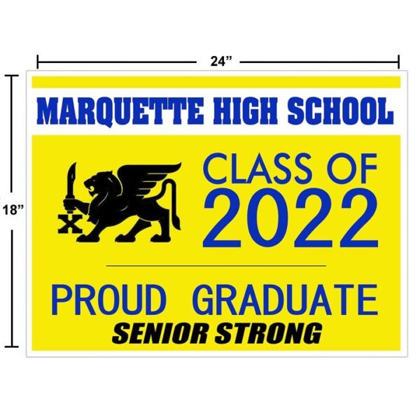 High School Senior Strong Sign