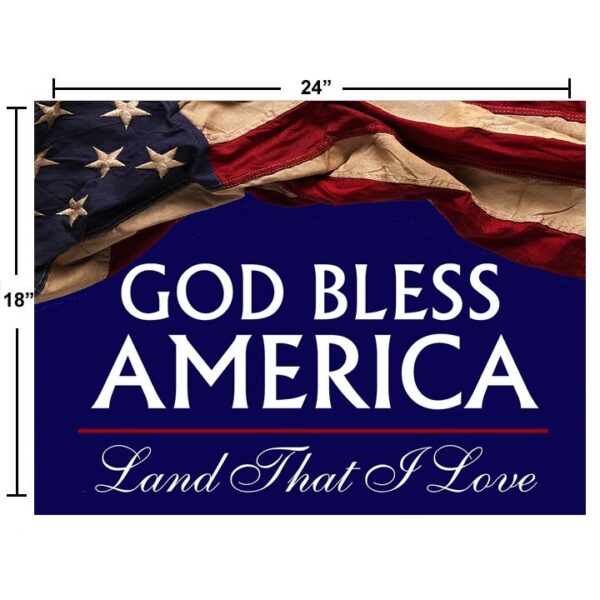 God Bless America Sign