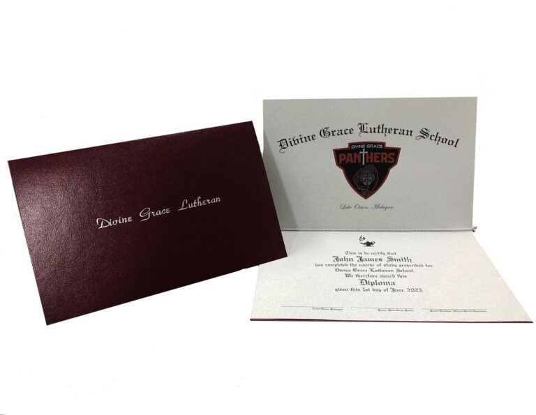 customized elementary or middle school diploma