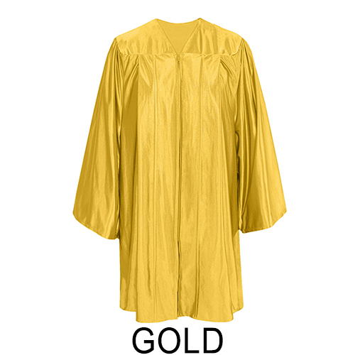 Shiny Gold Graduation Gown