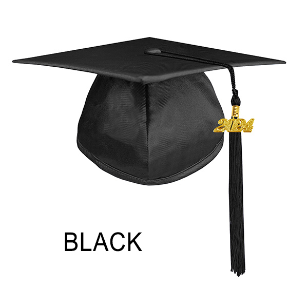 Shiny Black Graduation Cap