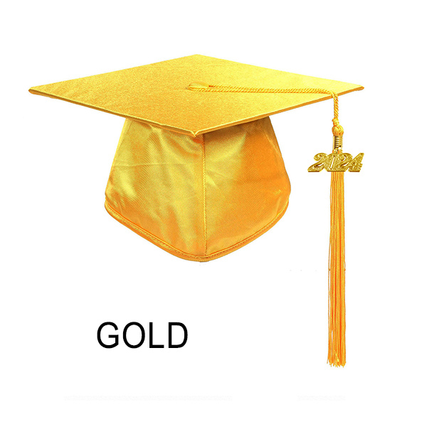 Shiny Gold Graduation Cap