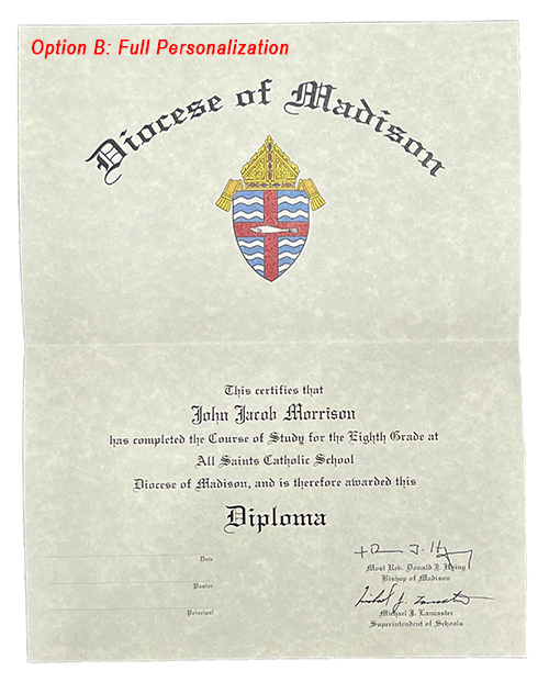 Diocese of Madison Diplomas Option B