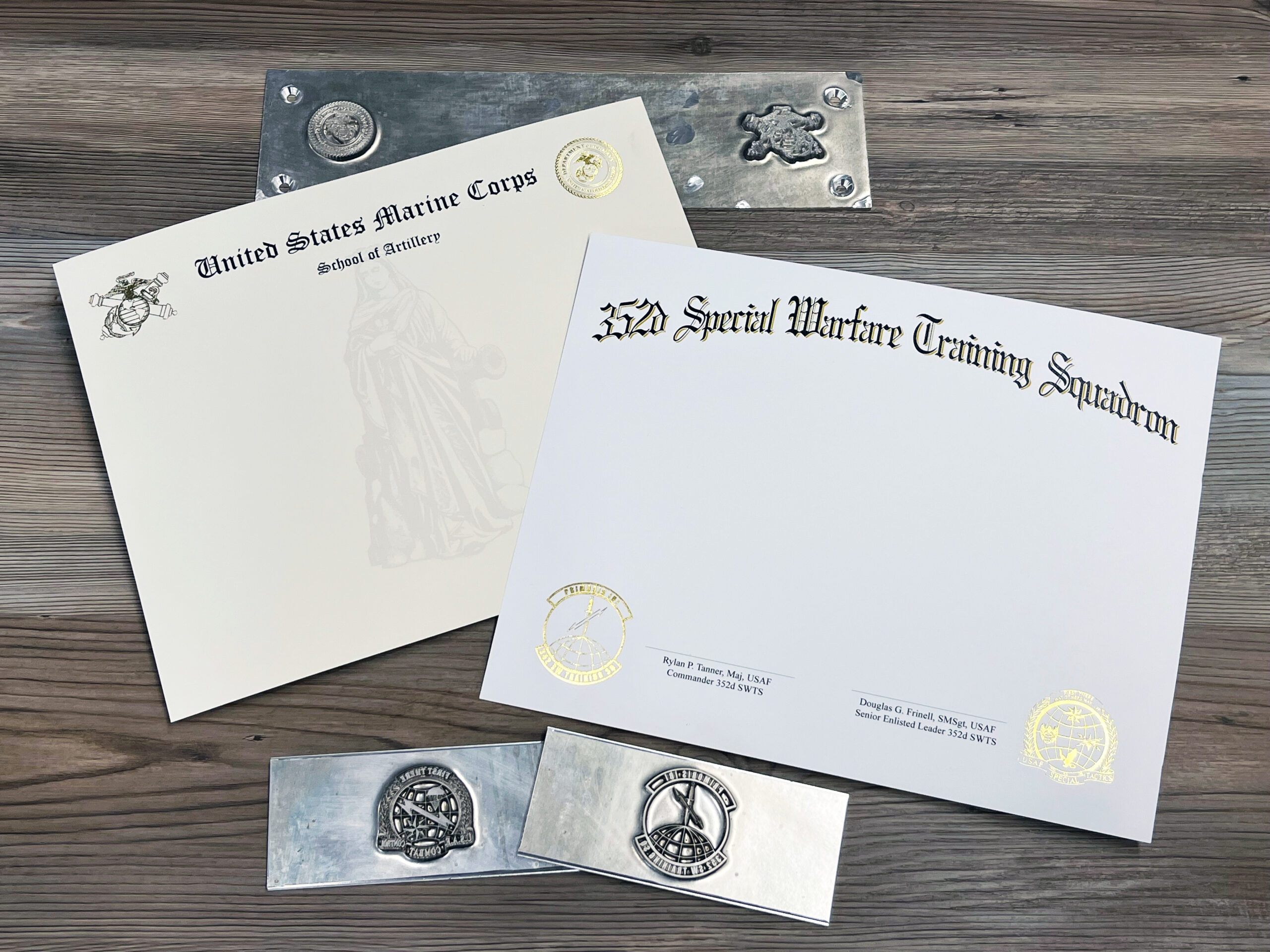 Military Certificate Printing