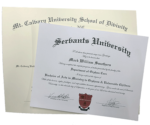 Christian Kindergarten Certificate with Envelope