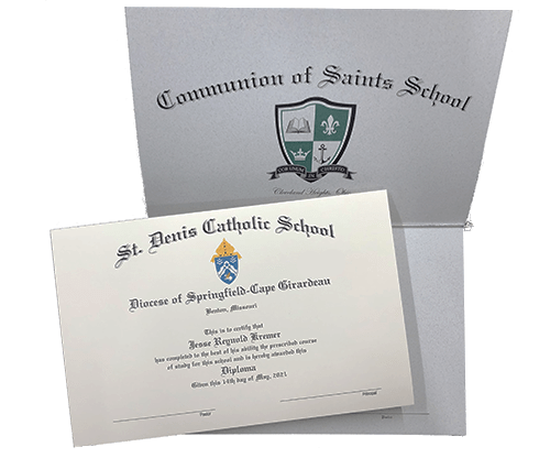 Christian Kindergarten Certificate with Envelope