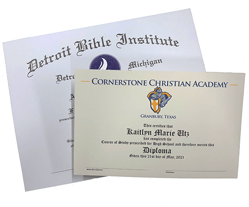 Brass Salutatorian Medal with Ribbon